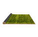 Sideview of Oriental Yellow Industrial Rug, urb1205yw