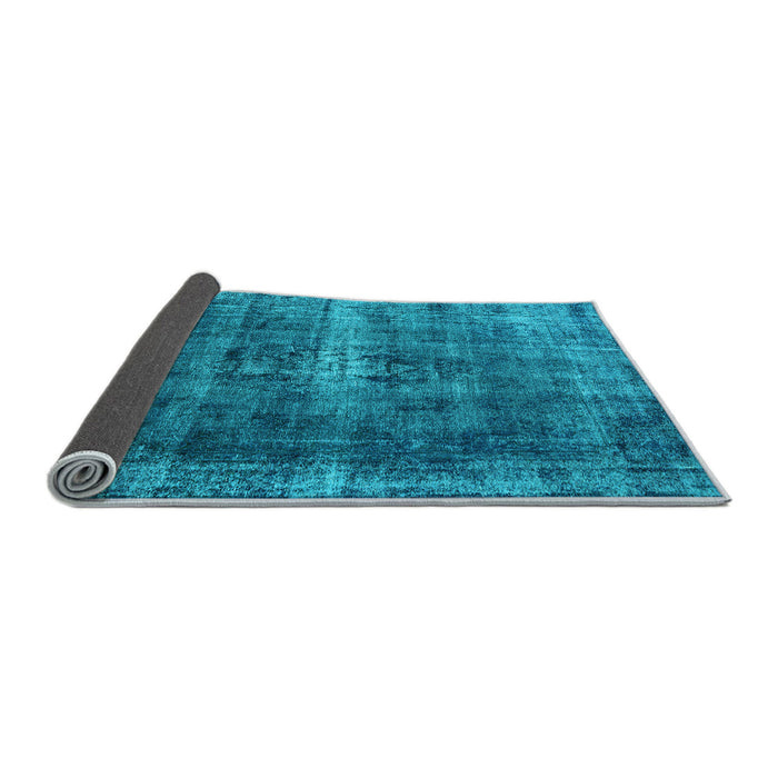 Sideview of Oriental Light Blue Industrial Rug, urb1205lblu