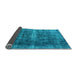 Sideview of Oriental Light Blue Industrial Rug, urb1205lblu