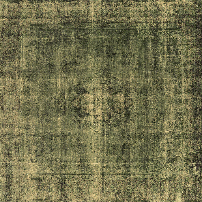 Square Machine Washable Oriental Brown Industrial Rug, wshurb1205brn