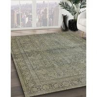 Mid-Century Modern Brown Oriental Rug, urb1206