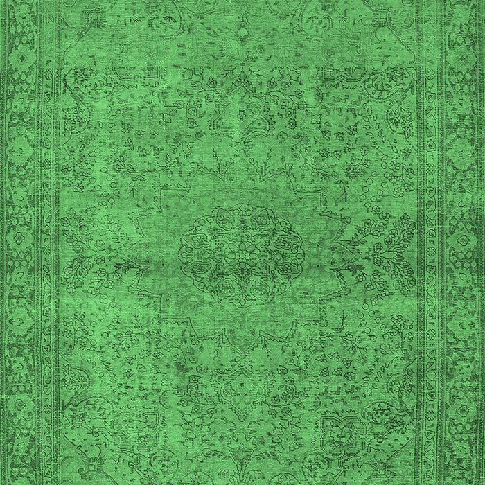 Oriental Emerald Green Industrial Rug, urb1206emgrn