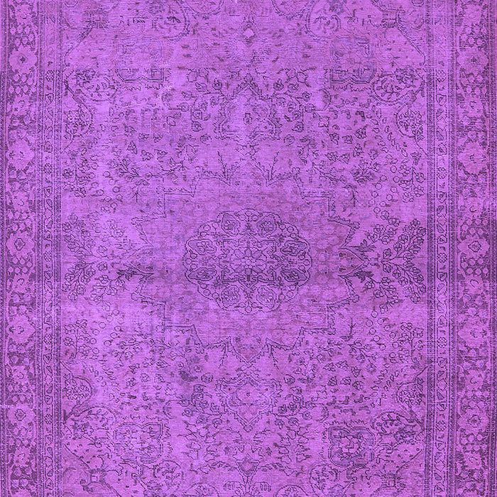 Machine Washable Oriental Purple Industrial Area Rugs, wshurb1206pur