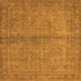 Square Oriental Orange Industrial Rug, urb1206org