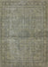 Mid-Century Modern Brown Oriental Rug, urb1206