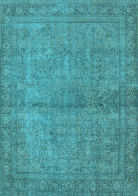 Oriental Light Blue Industrial Rug, urb1206lblu