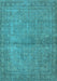 Oriental Light Blue Industrial Rug, urb1206lblu