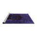 Sideview of Machine Washable Industrial Modern Purple Rug, wshurb1207