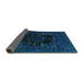 Sideview of Persian Turquoise Bohemian Rug, urb1207turq