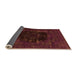 Sideview of Persian Orange Bohemian Rug, urb1207org