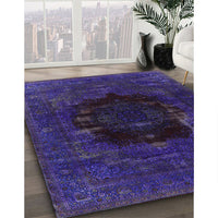 Mid-Century Modern Purple Persian Rug, urb1207