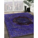 Mid-Century Modern Purple Persian Rug in Family Room, urb1207