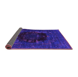 Sideview of Persian Purple Bohemian Rug, urb1207pur