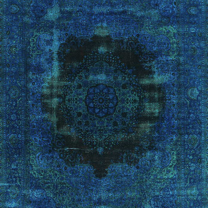 Machine Washable Persian Turquoise Bohemian Area Rugs, wshurb1207turq