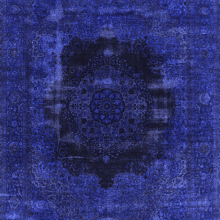Machine Washable Persian Blue Bohemian Rug, wshurb1207blu