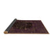 Sideview of Persian Brown Bohemian Rug, urb1207brn