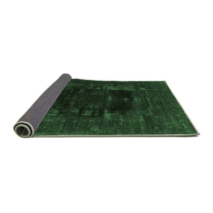 Sideview of Persian Emerald Green Bohemian Rug, urb1207emgrn
