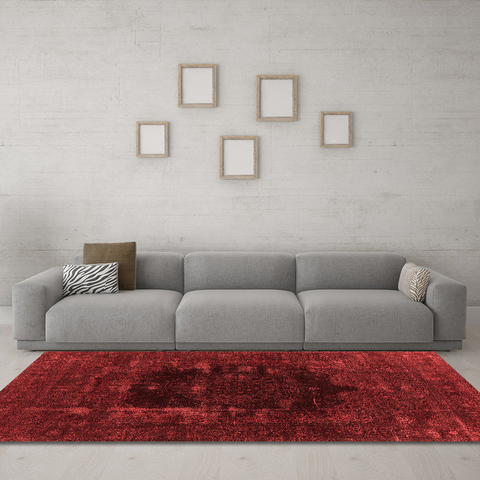 Bohemian Red Washable Rugs