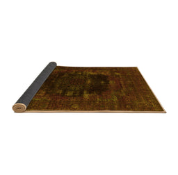 Sideview of Persian Yellow Bohemian Rug, urb1207yw