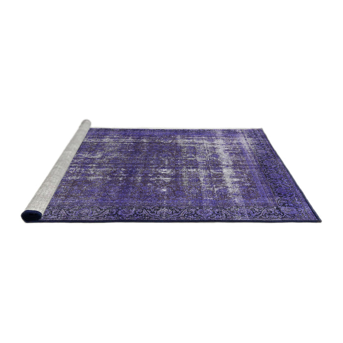 Sideview of Machine Washable Industrial Modern Purple Rug, wshurb1208
