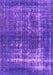 Machine Washable Persian Purple Bohemian Area Rugs, wshurb1208pur