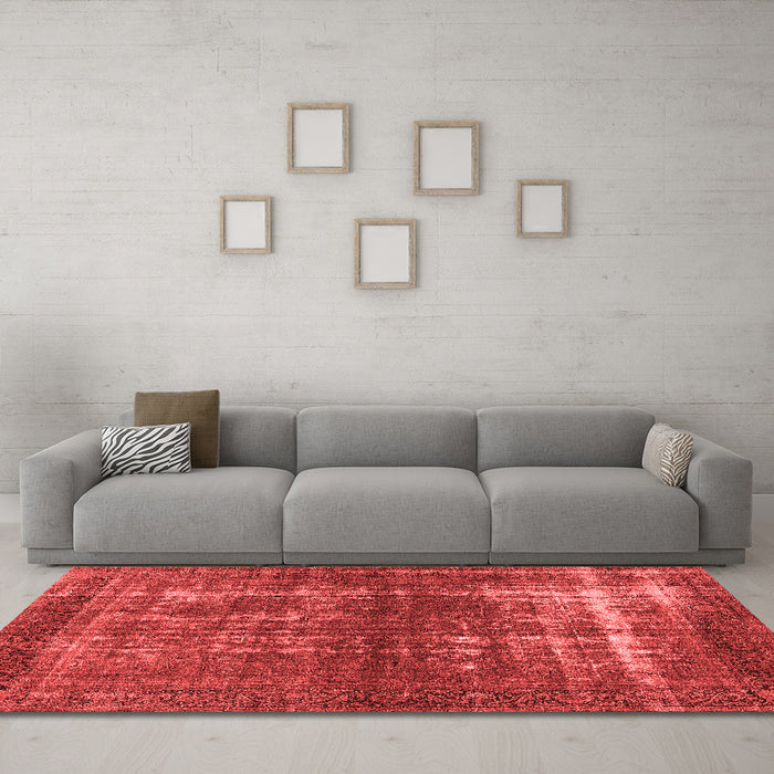Bohemian Red Washable Rugs