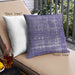Front View of Mid-Century Modern Urban Square Purple Throw Pillow, 18 inch by 18 inch, pwurb1208