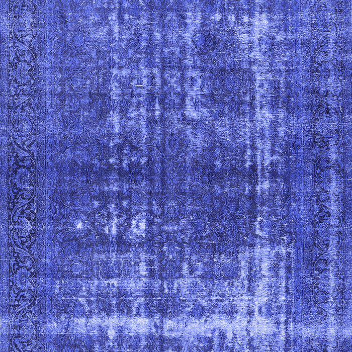 Machine Washable Persian Blue Bohemian Rug, wshurb1208blu