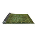 Sideview of Oriental Light Blue Industrial Rug, urb1209lblu