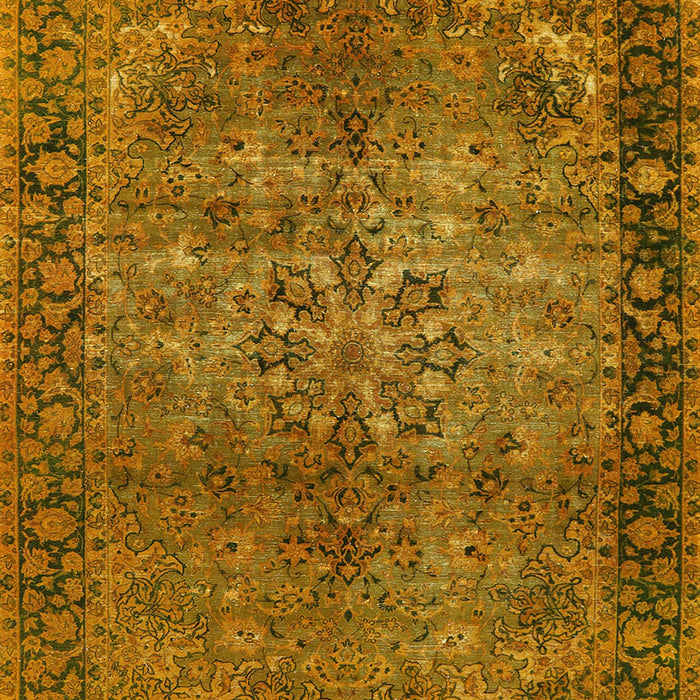 Mid-Century Modern Orange Oriental Rug, urb1209
