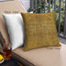 Front View of Mid-Century Modern Urban Square Orange Throw Pillow, 18 inch by 18 inch, pwurb1209