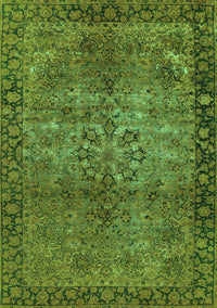 Oriental Turquoise Industrial Rug, urb1209turq