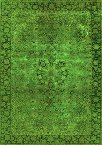 Oriental Green Industrial Rug, urb1209grn