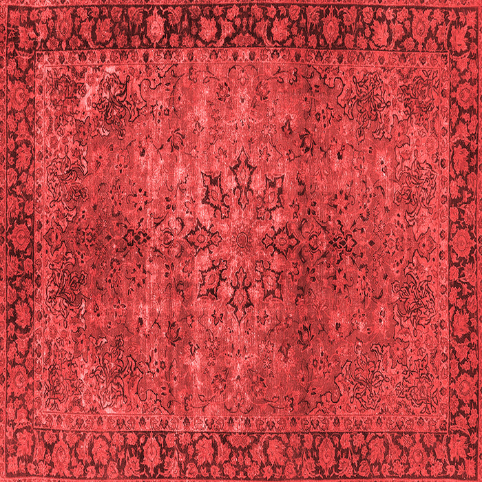 Machine Washable Oriental Red Industrial Rug, wshurb1209red