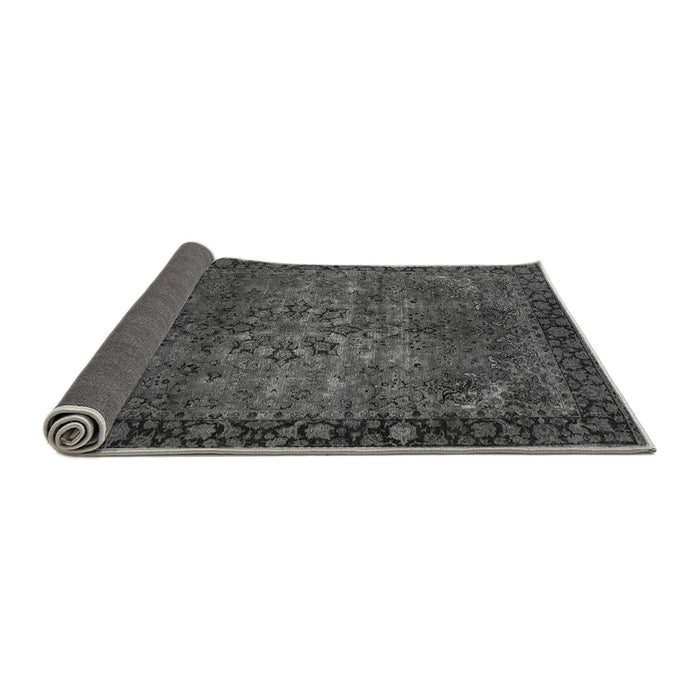 Sideview of Oriental Gray Industrial Rug, urb1209gry