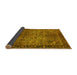 Sideview of Oriental Yellow Industrial Rug, urb1209yw