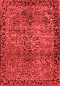 Oriental Red Industrial Rug, urb1209red