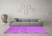 Machine Washable Solid Purple Modern Area Rugs in a Living Room, wshurb1210pur