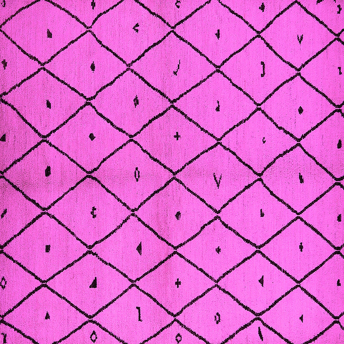 Square Solid Pink Modern Rug, urb1210pnk