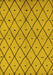 Machine Washable Solid Yellow Modern Rug, wshurb1210yw
