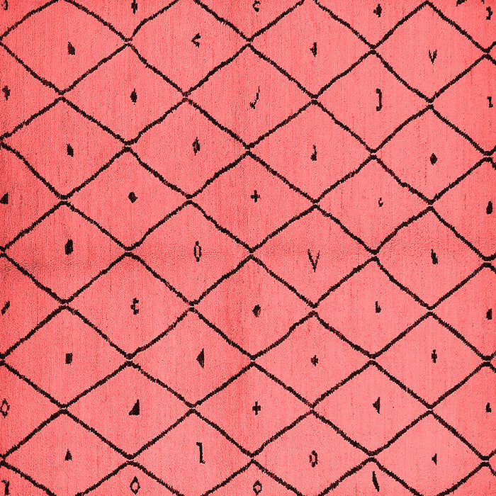 Machine Washable Solid Red Modern Rug, wshurb1210red