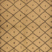 Square Solid Brown Modern Rug, urb1210brn