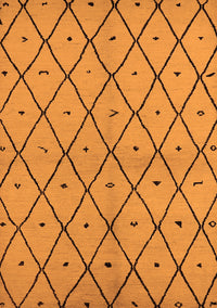 Solid Orange Modern Rug, urb1210org