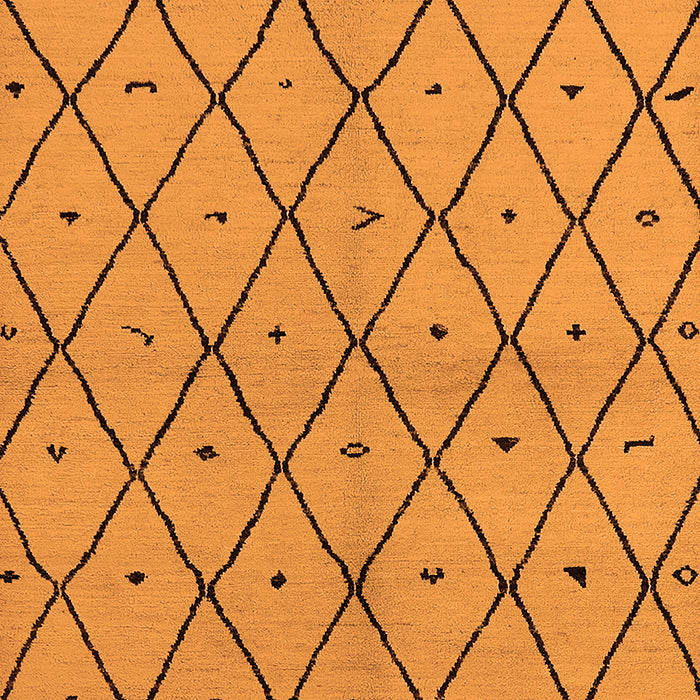 Solid Orange Modern Rug, urb1210org