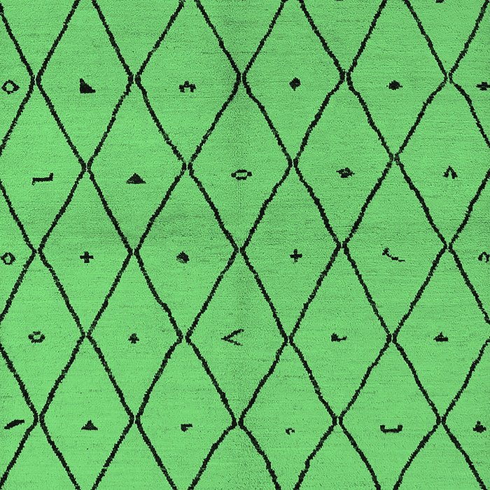 Machine Washable Solid Emerald Green Modern Area Rugs, wshurb1210emgrn