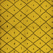 Square Solid Yellow Modern Rug, urb1210yw