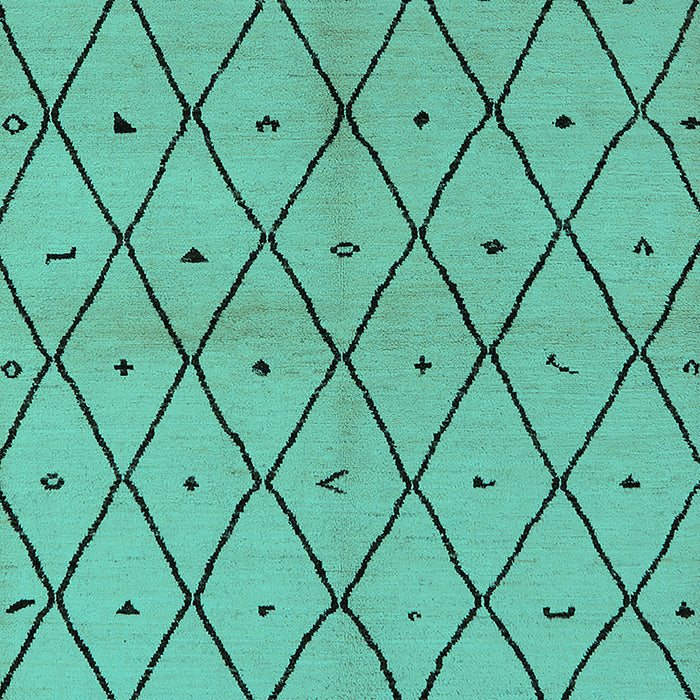 Solid Turquoise Modern Rug, urb1210turq