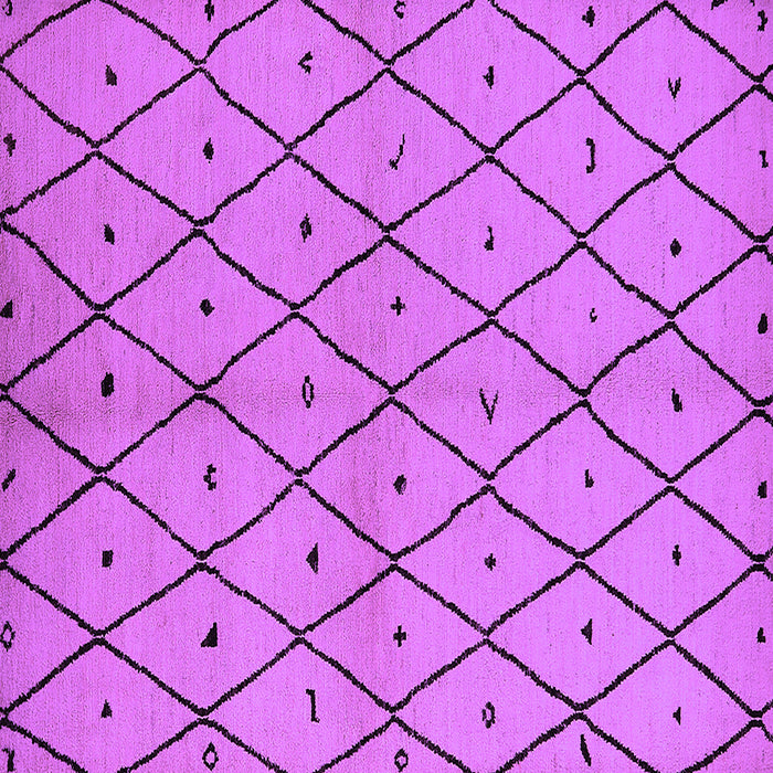 Square Machine Washable Solid Purple Modern Area Rugs, wshurb1210pur