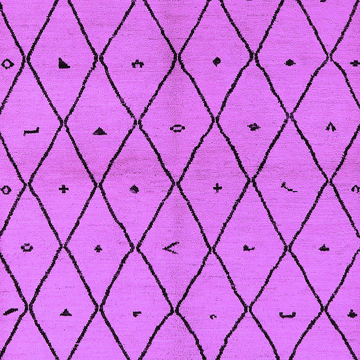 Machine Washable Solid Purple Modern Area Rugs, wshurb1210pur