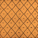 Square Machine Washable Solid Orange Modern Area Rugs, wshurb1210org